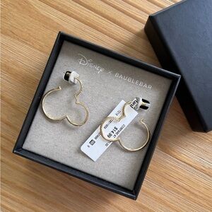 Disney x BaubleBar Gold Hoop Earrings
